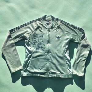 Rare AdidasxFafi Light Green Graphic Track Jacket 2006